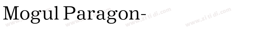 Mogul Paragon字体转换